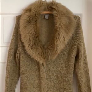 Luxurious alpaca mix long cardigan